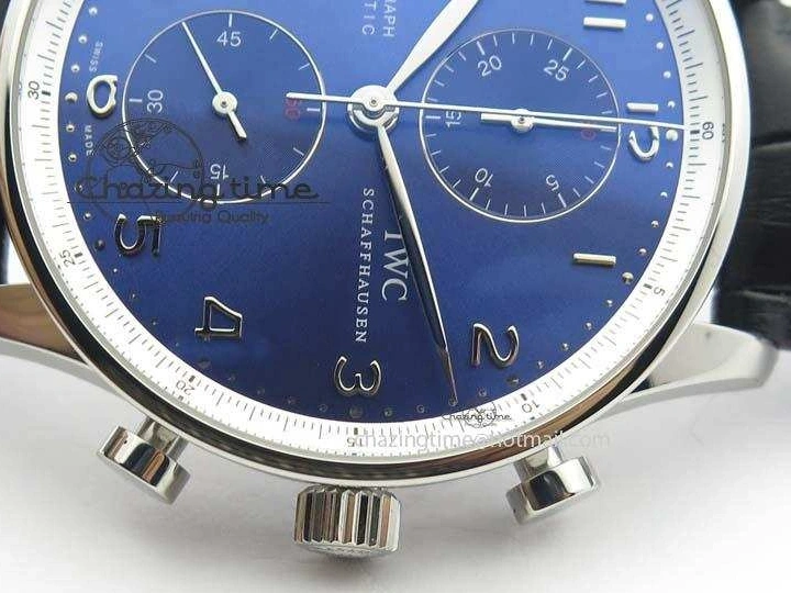 MIROTIME 0410 Portuguese Chrono IW371432 “Laureus” ZF 1:1 Best Edition On Black Leather Strap A79350 (Slim Movement) WaterResistant 7262